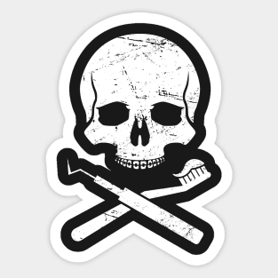 Skull & Crossbones – Clever Dentist Design Sticker